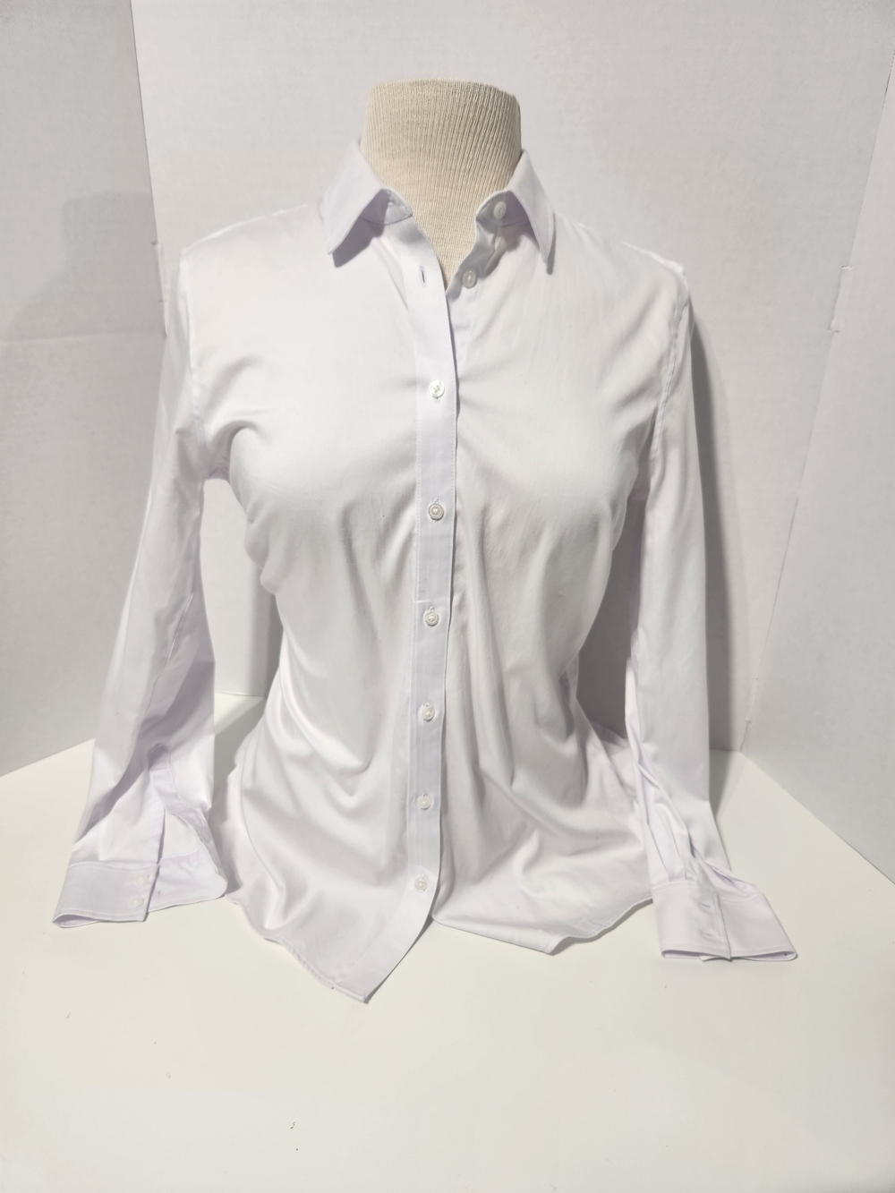 Banana Republic White Long-Sleeve Dress Shirt - Picture 2 of 7